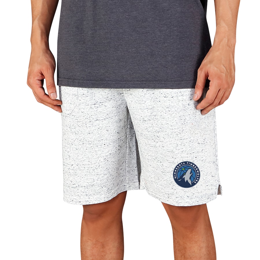 Men's Minnesota Timberwolves Concepts Sport White/Charcoal Throttle Knit Jam Shorts Men's Minnesota Timberwolves Concepts Sport White/Charcoal Throttle Knit Jam Shorts