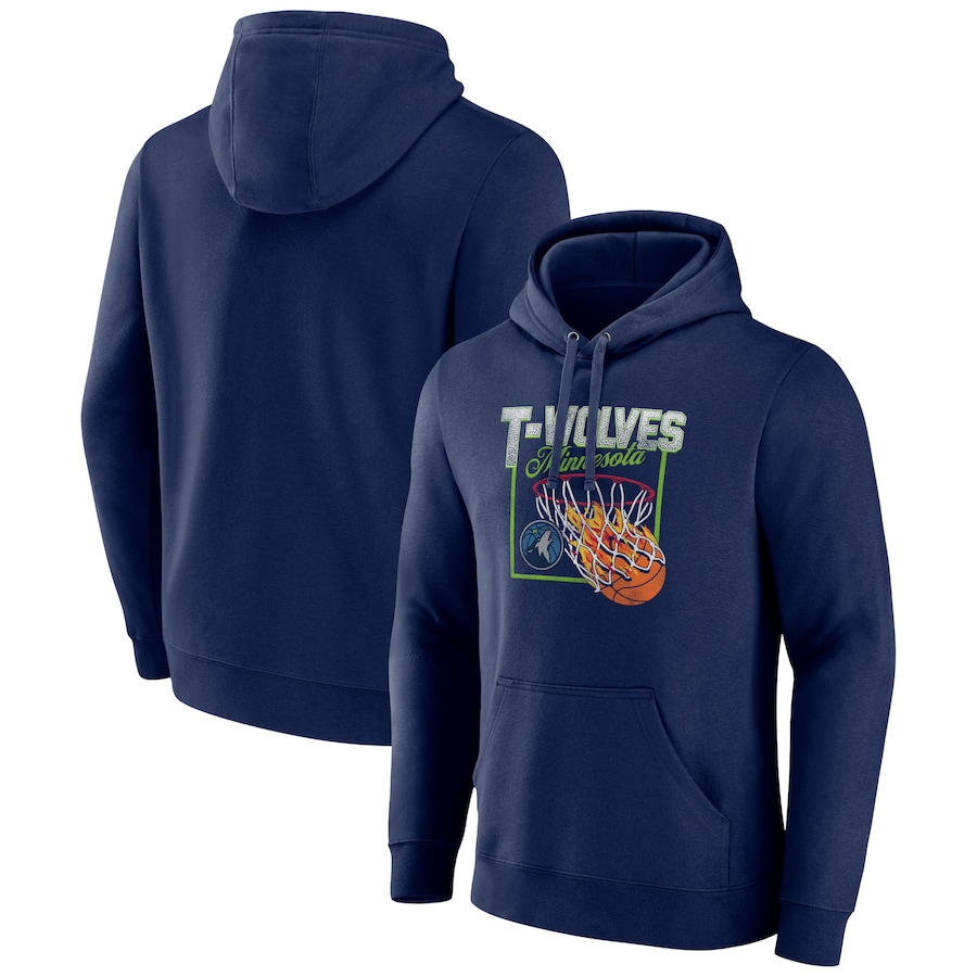 Men's Minnesota Timberwolves Navy Alley Oop Pullover Hoodie