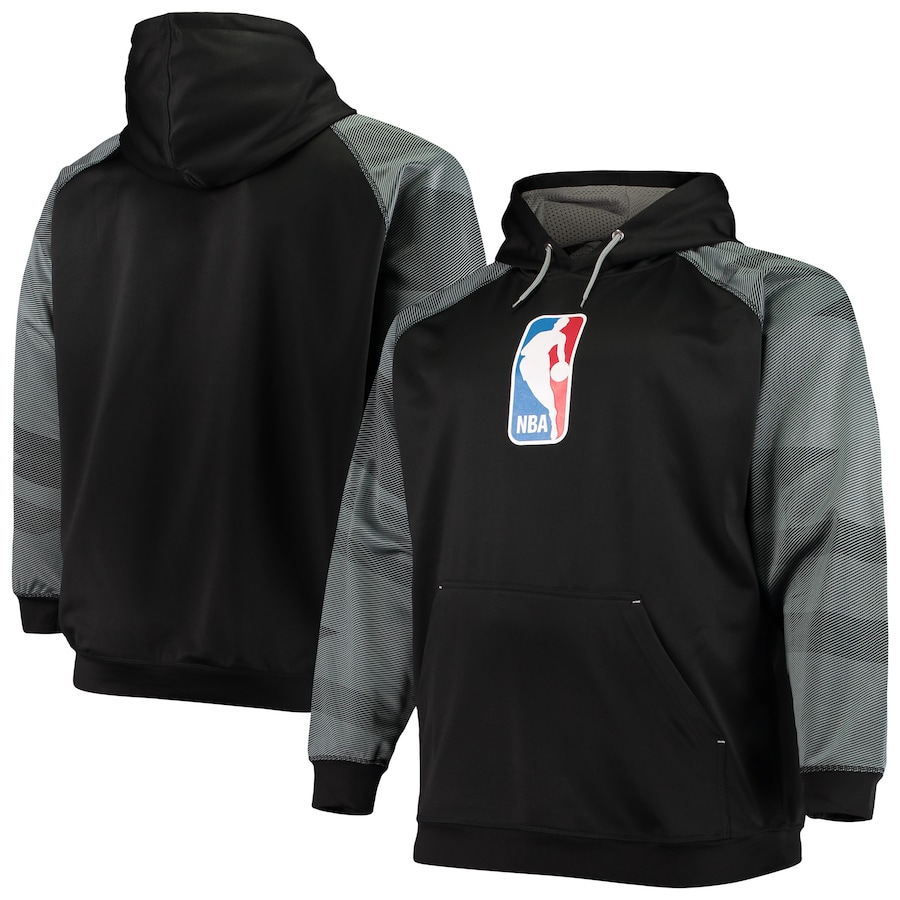 Men's NBA Black Big & Tall Fleece Pullover Hoodie