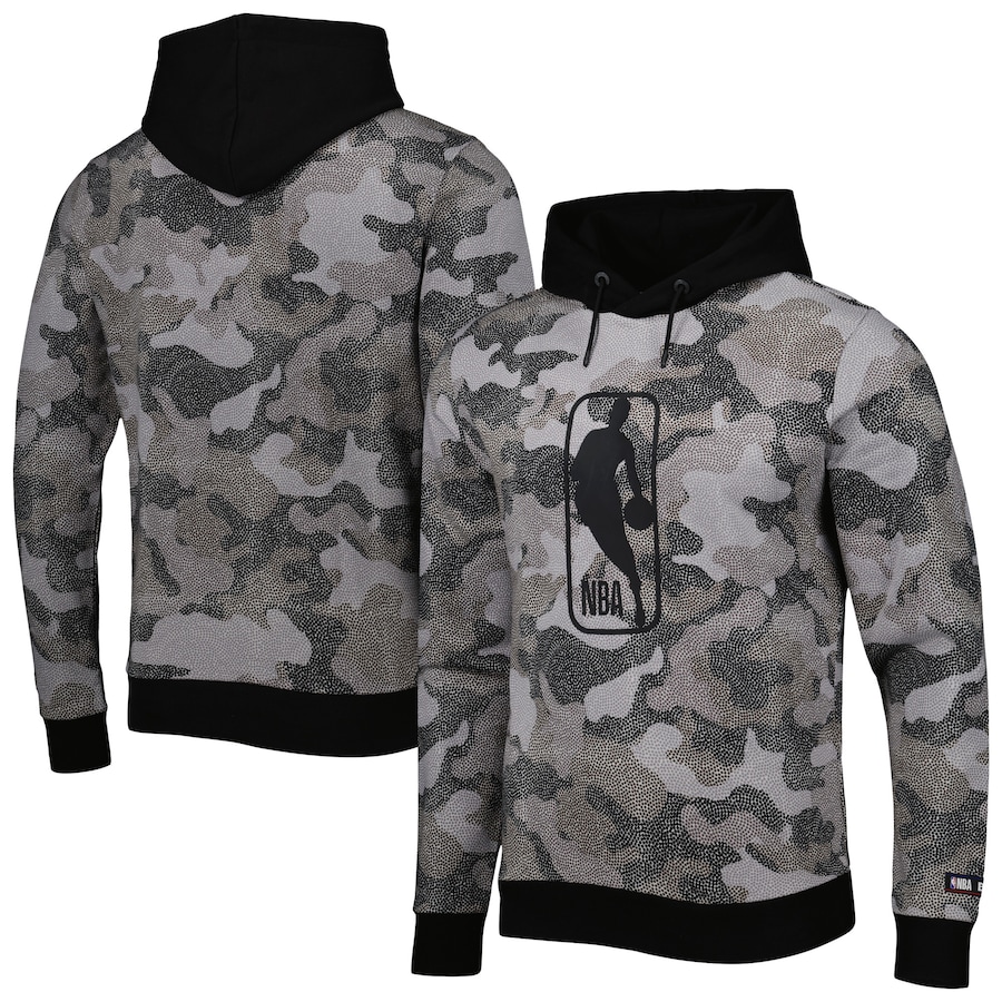 Men's NBA Hugo Boss Black Camo Pullover Hoodie