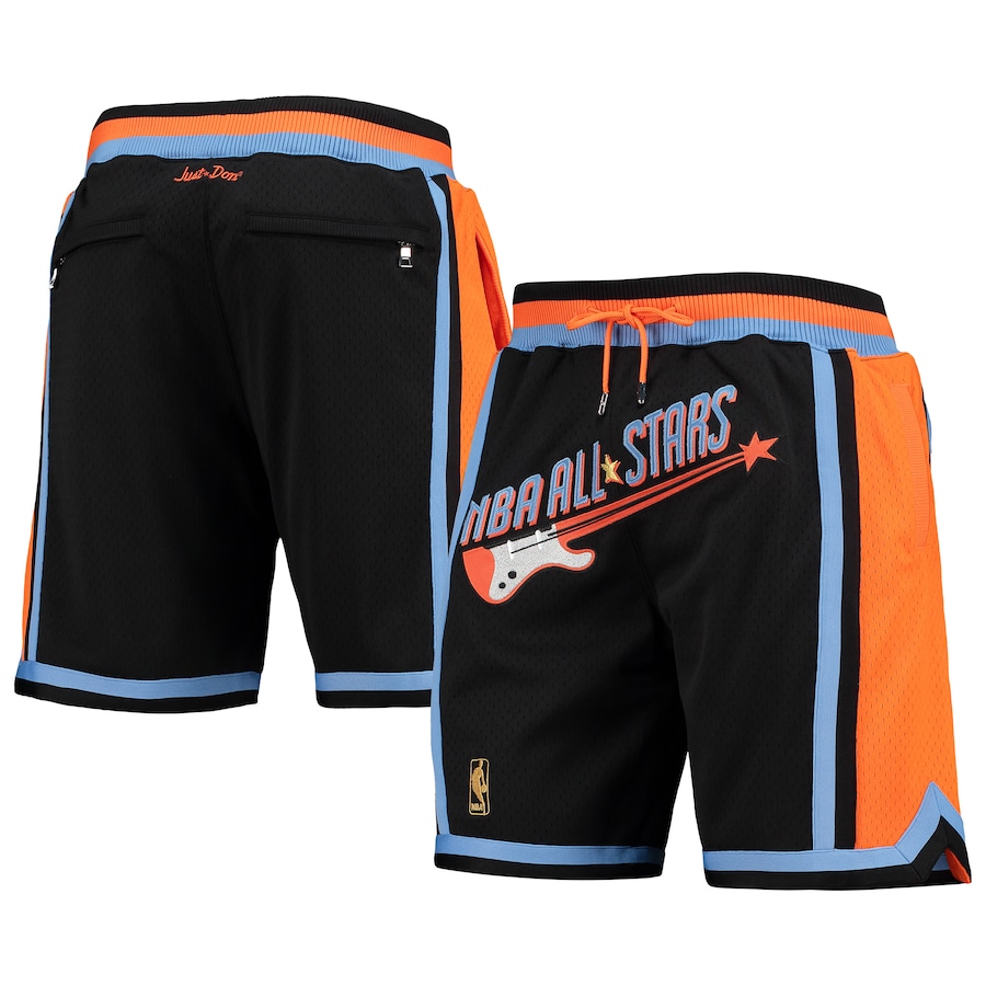 Men's NBA Mitchell & Ness x Just Don Black 1996-97 Hardwood Classics Authentic Shorts Men's NBA Mitchell & Ness x Just Don Black 1996-97 Hardwood Classics Authentic Shorts