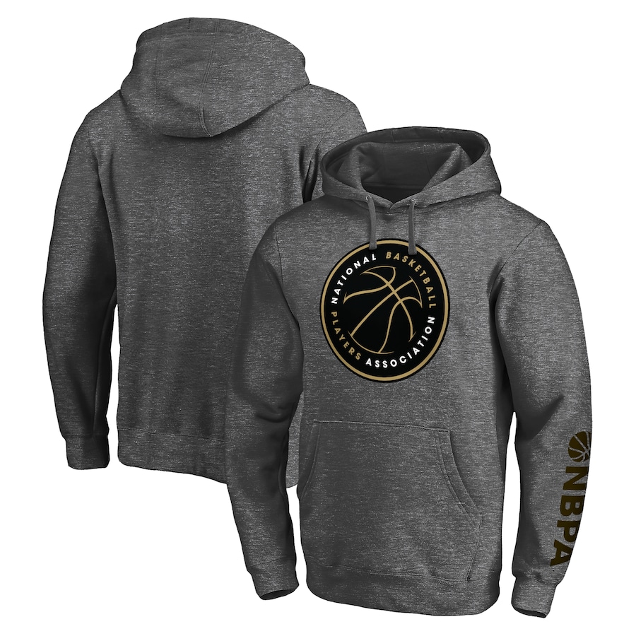 Men's NBPA Heather Charcoal Fan Favorite Fitted Pullover Hoodie Men's NBPA Heather Charcoal Fan Favorite Fitted Pullover Hoodie