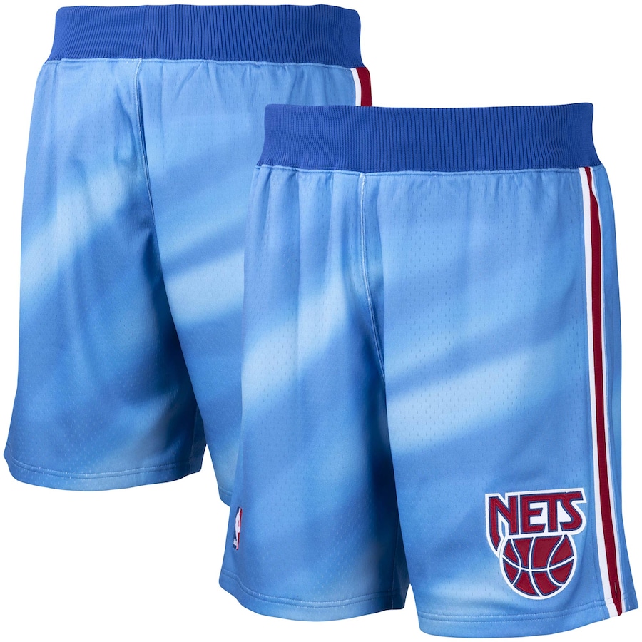 Men's New Jersey Nets Mitchell & Ness Blue 1990/91 Hardwood Classics Authentic Shorts Men's New Jersey Nets Mitchell & Ness Blue 1990/91 Hardwood Classics Authentic Shorts