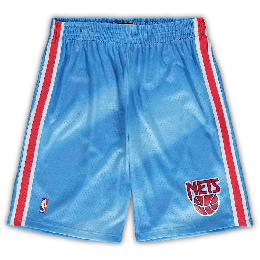 Men's New Jersey Nets Mitchell & Ness Blue Big & Tall Hardwood Classics Team Swingman Shorts Men's New Jersey Nets Mitchell & Ness Blue Big & Tall Hardwood Classics Team Swingman Shorts