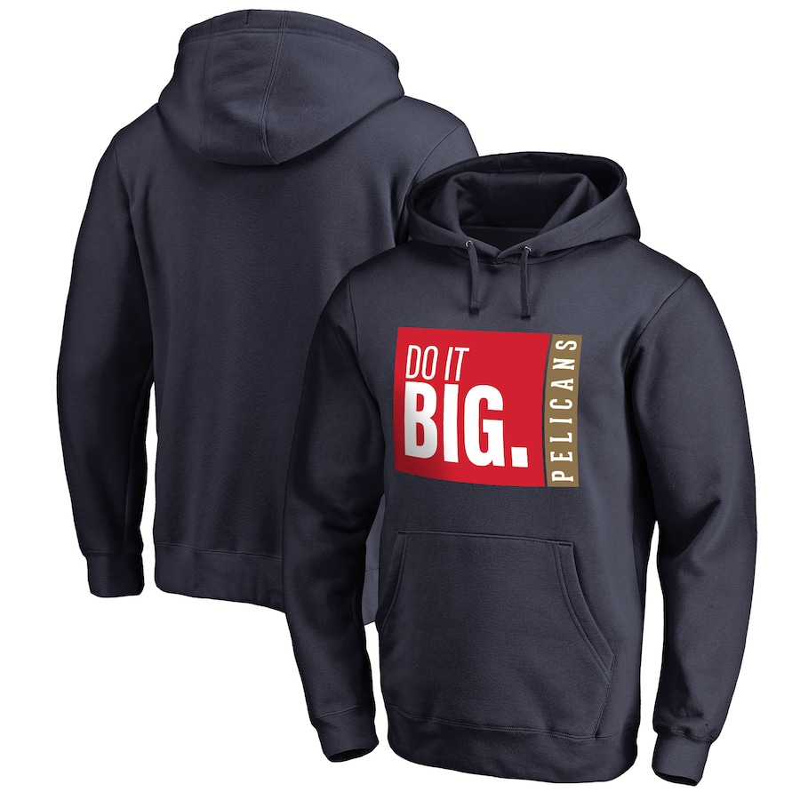 Men's New Orleans Pelicans Navy Do It Big Pullover Hoodie
