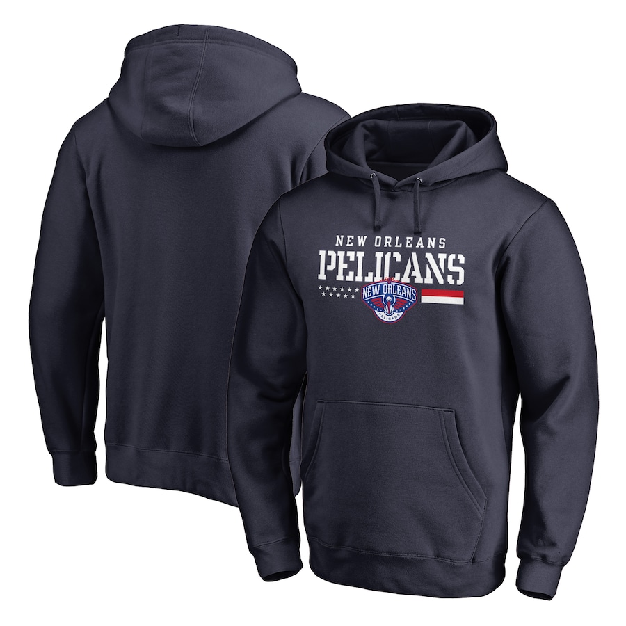 Men's New Orleans Pelicans Navy Hoops For Troops Pullover Hoodie