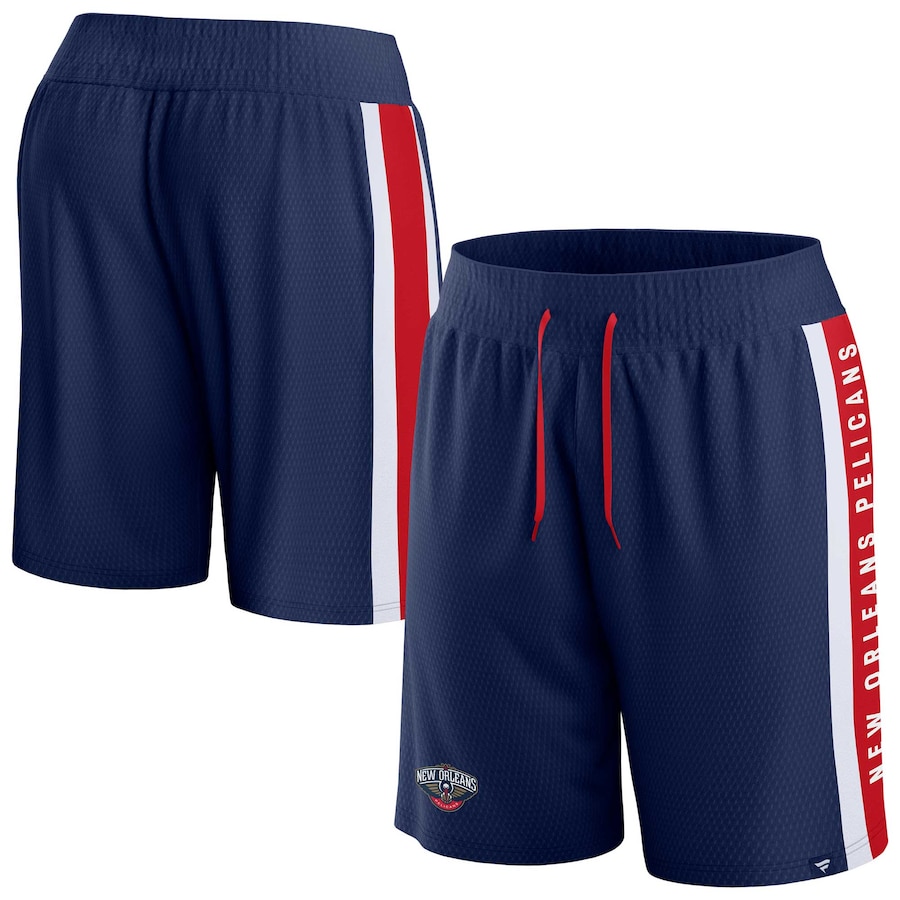 Men's New Orleans Pelicans Navy Referee Iconic Mesh Shorts