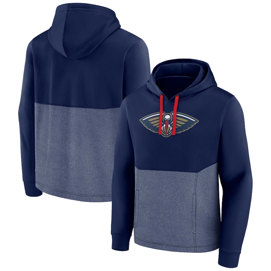Men's New Orleans Pelicans Navy Winter Camp Pullover Hoodie Men's New Orleans Pelicans Navy Winter Camp Pullover Hoodie