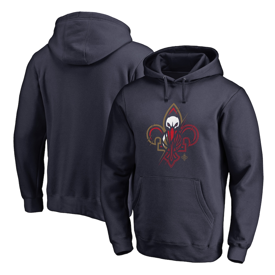 Men's New Orleans Pelicans Navy X-Ray Pullover Hoodie Men's New Orleans Pelicans Navy X-Ray Pullover Hoodie