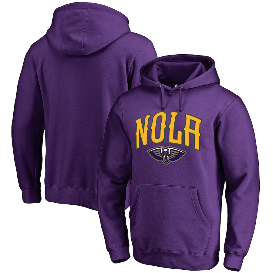Men's New Orleans Pelicans Purple Mardi Gras Pride Pullover Hoodie