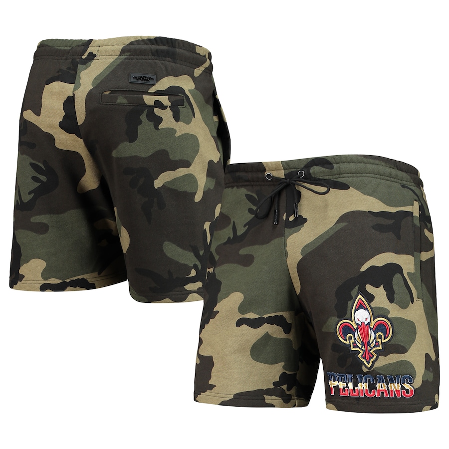 Men's New Orleans Pelicans Pro Standard Camo Team Shorts Men's New Orleans Pelicans Pro Standard Camo Team Shorts