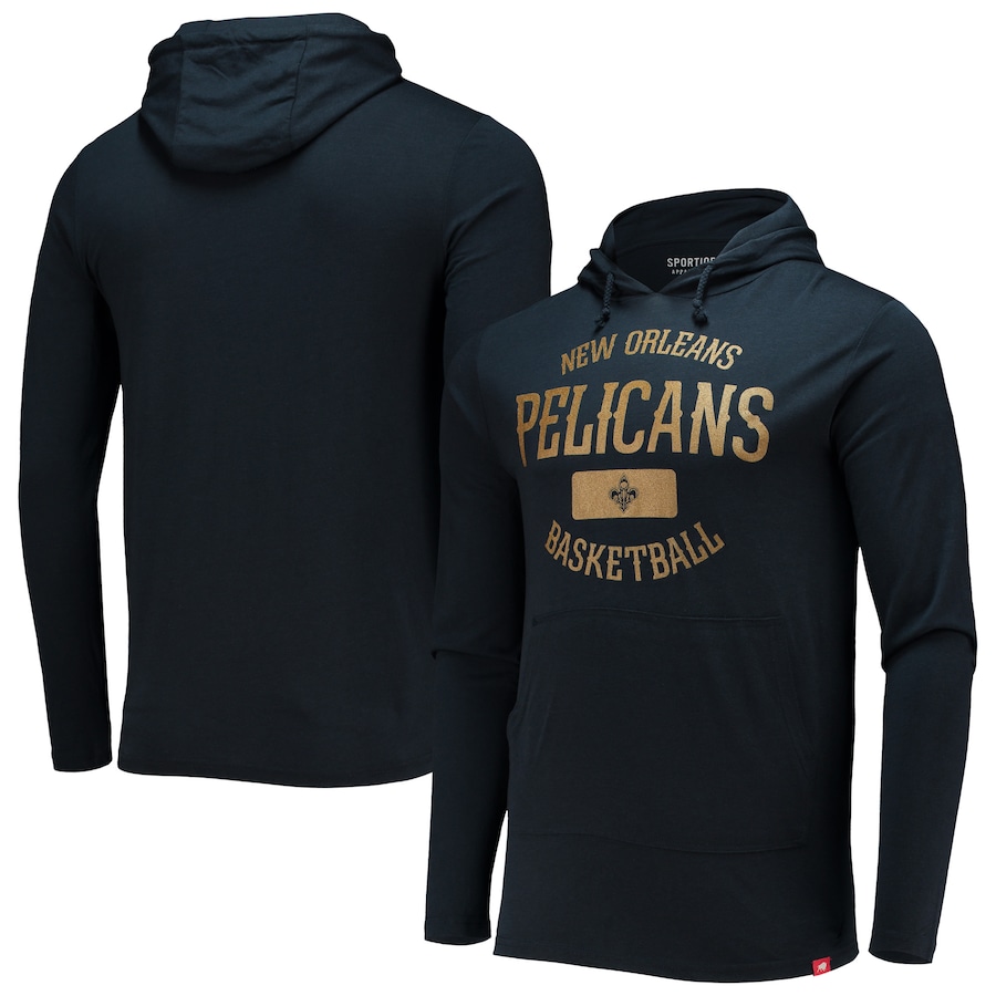 Men's New Orleans Pelicans Sportiqe Navy Alvin Rowan Tri-Blend Pullover Hoodie Men's New Orleans Pelicans Sportiqe Navy Alvin Rowan Tri-Blend Pullover Hoodie