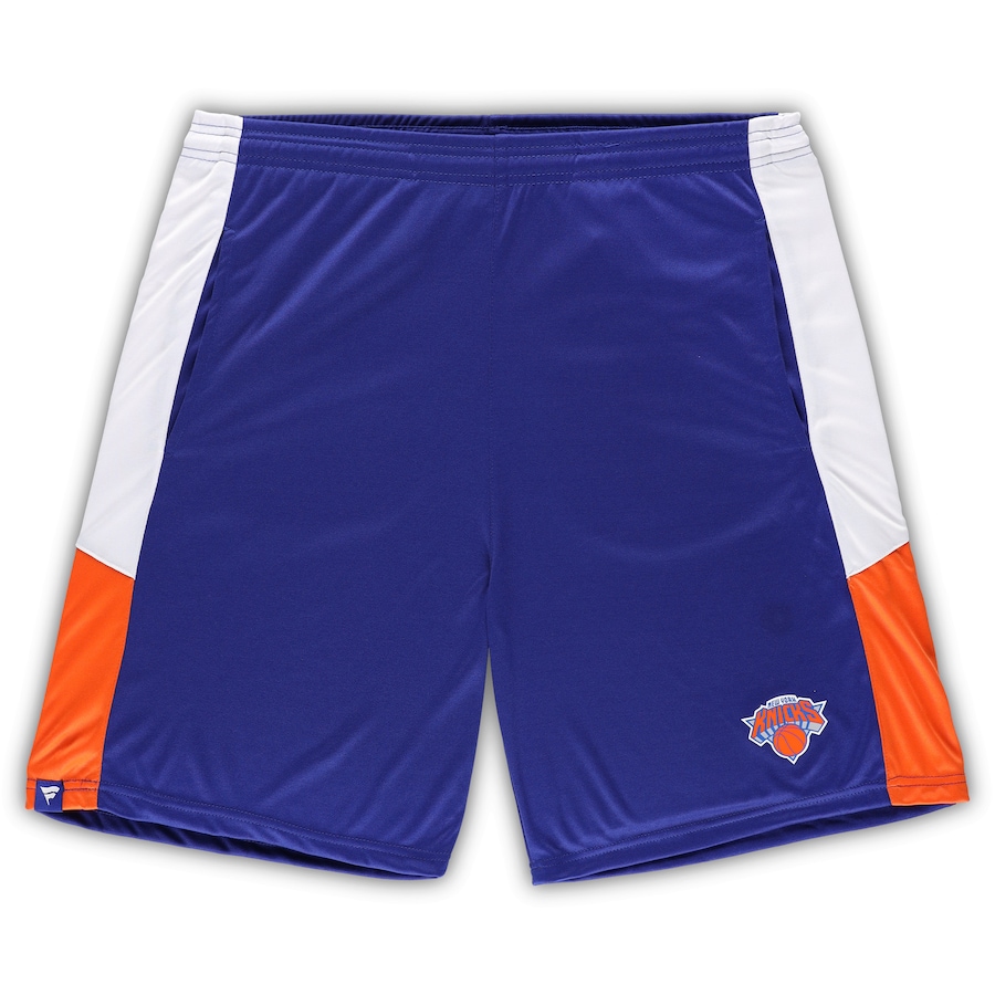 Men's New York Knicks Blue Big & Tall Champion Rush Practice Shorts Men's New York Knicks Blue Big & Tall Champion Rush Practice Shorts