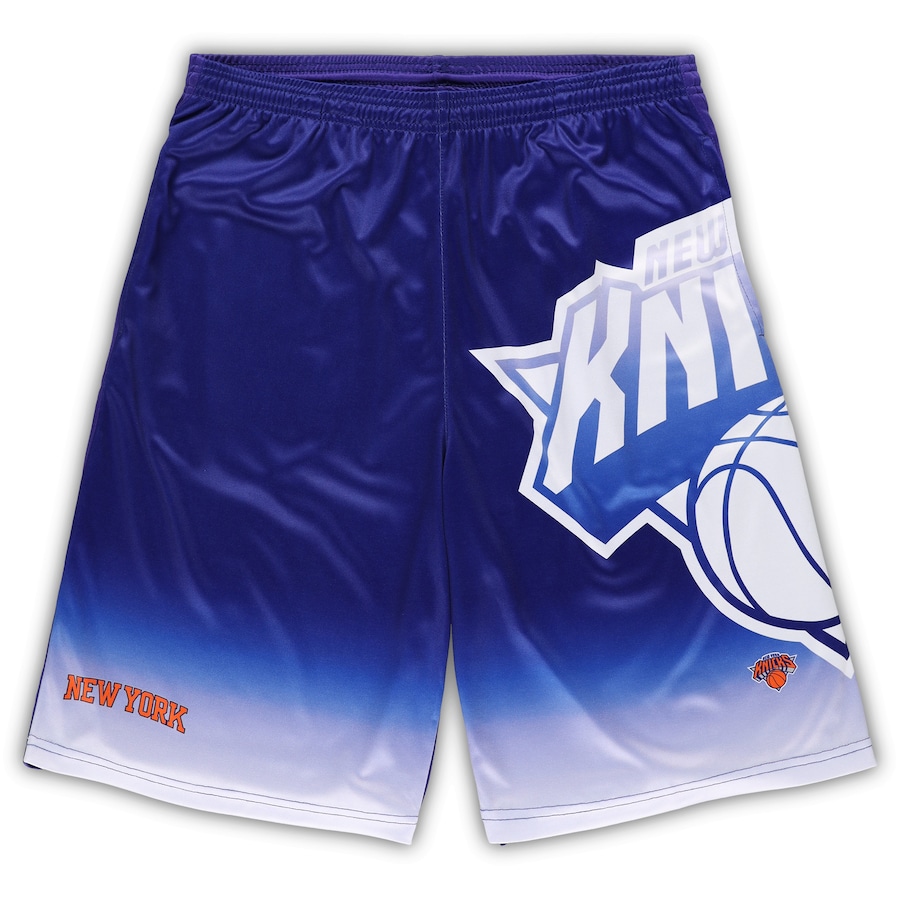Men's New York Knicks Blue Big & Tall Graphic Shorts Men's New York Knicks Blue Big & Tall Graphic Shorts