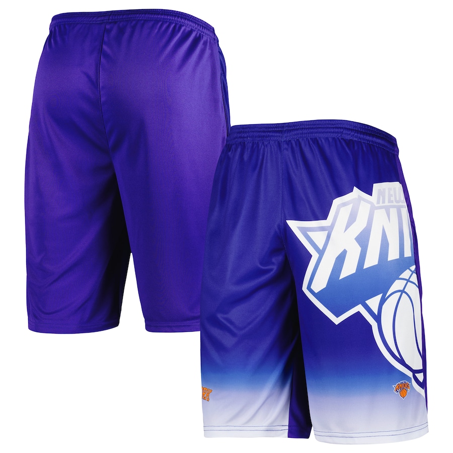 Men's New York Knicks Blue Graphic Shorts Men's New York Knicks Blue Graphic Shorts