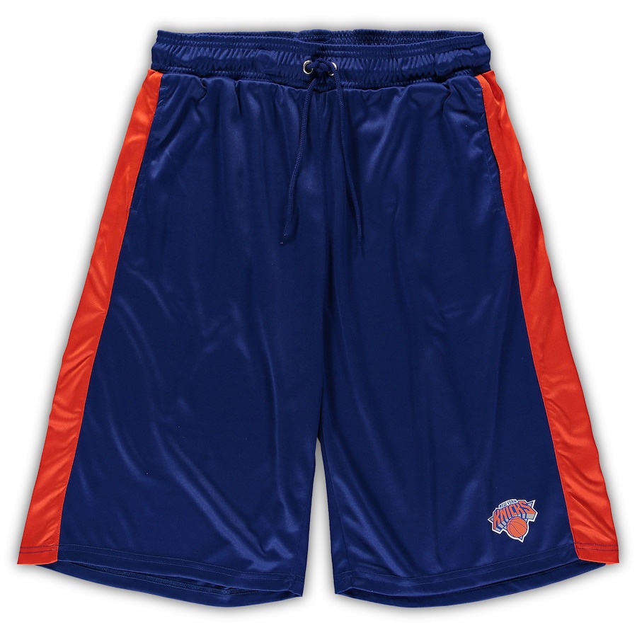Men's New York Knicks Blue/Orange Big & Tall Performance Shorts Men's New York Knicks Blue/Orange Big & Tall Performance Shorts