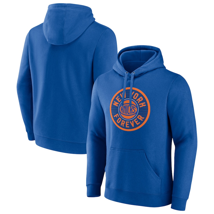 Men's New York Knicks Blue Tip-Off Pullover Hoodie Men's New York Knicks Blue Tip-Off Pullover Hoodie