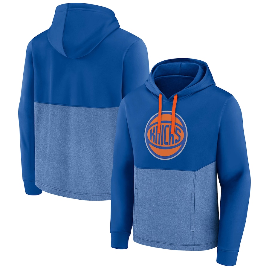 Men's New York Knicks Blue Winter Camp Pullover Hoodie Men's New York Knicks Blue Winter Camp Pullover Hoodie