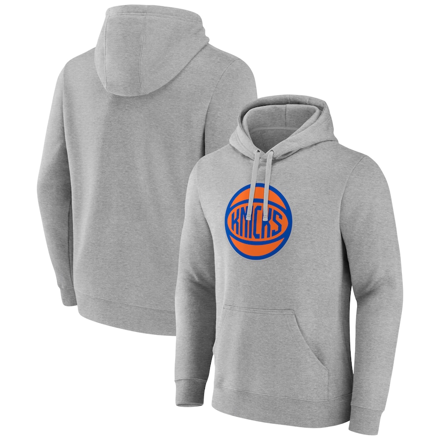 Men's New York Knicks Gray Alternate Logo Pullover Hoodie