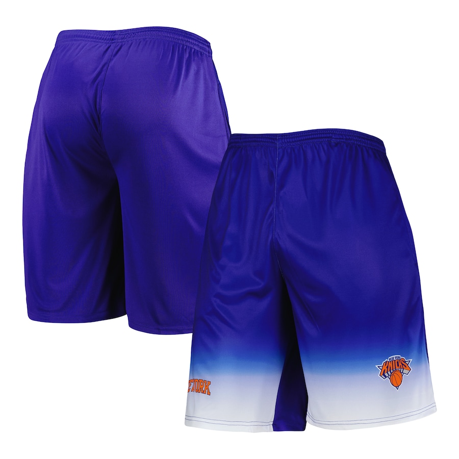 Men's New York Knicks Royal Fadeaway Shorts Men's New York Knicks Royal Fadeaway Shorts