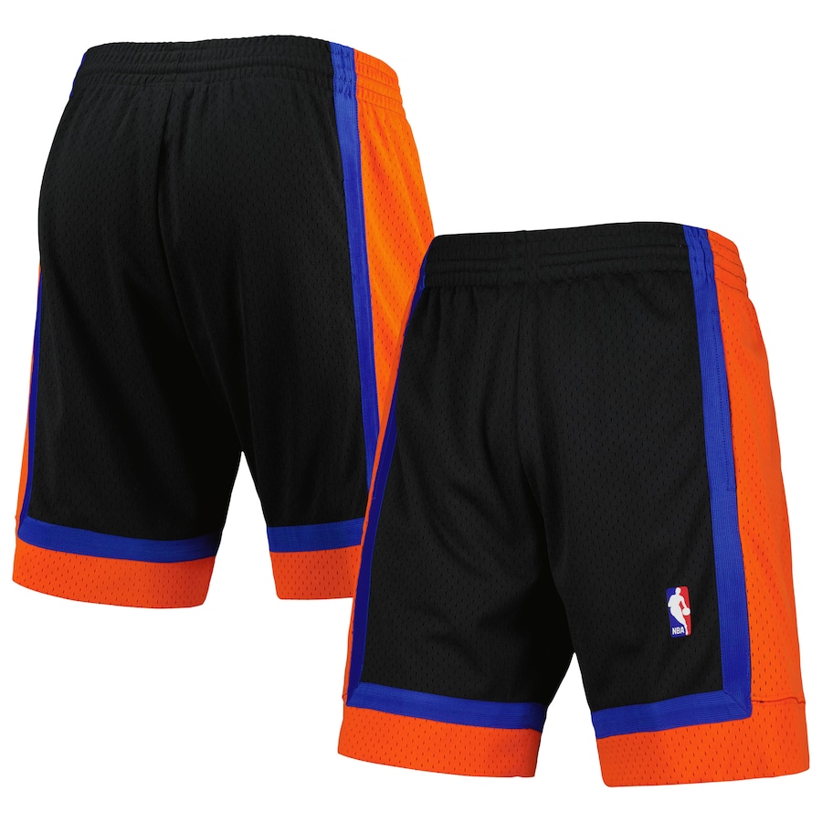 Men's New York Knicks Mitchell & Ness Black Hardwood Classics Reload 2.0 Swingman Shorts Men's New York Knicks Mitchell & Ness Black Hardwood Classics Reload 2.0 Swingman Shorts