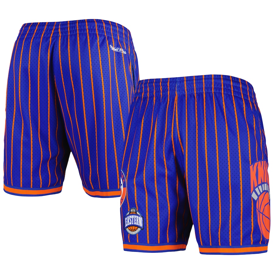 Men's New York Knicks Mitchell & Ness Blue City Collection Heritage Mesh Shorts Men's New York Knicks Mitchell & Ness Blue City Collection Heritage Mesh Shorts