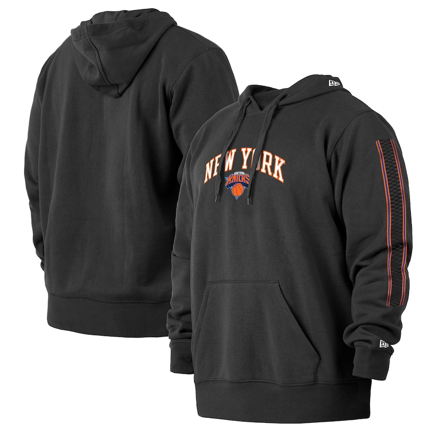 Men's New York Knicks New Era Black 2021/22 City Edition Big & Tall Pullover Hoodie Men's New York Knicks New Era Black 2021/22 City Edition Big & Tall Pullover Hoodie