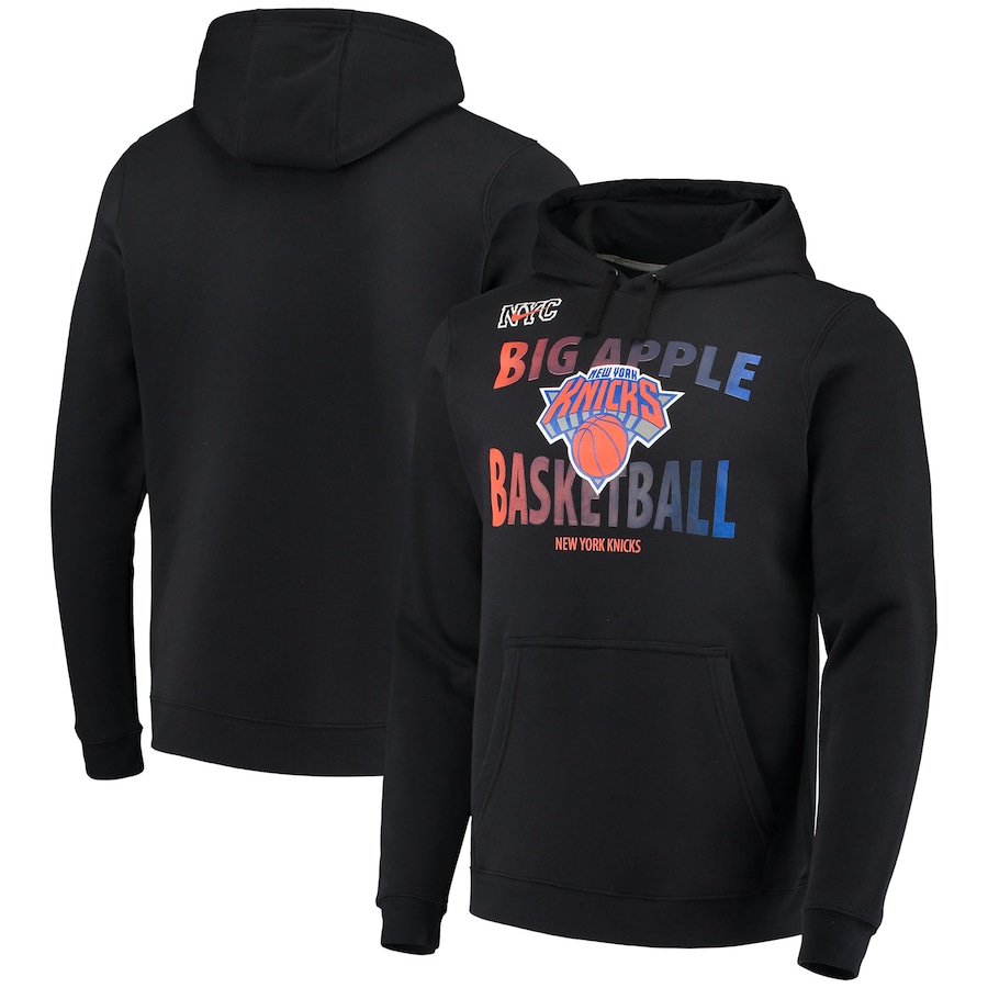 Men's New York Knicks NBA Black 2020/21 City Edition Story Club Pullover Hoodie