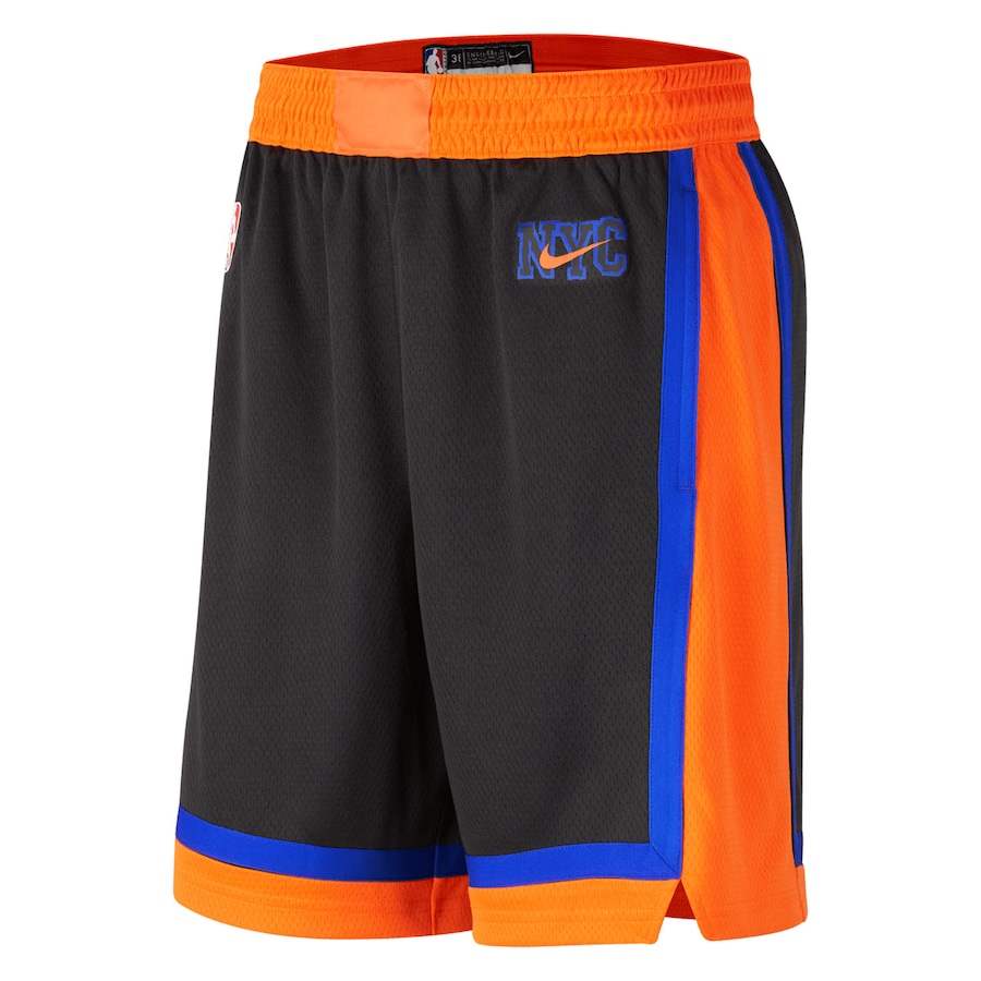 Men's New York Knicks NBA Black 2022/23 City Edition Swingman Shorts Men's New York Knicks NBA Black 2022/23 City Edition Swingman Shorts