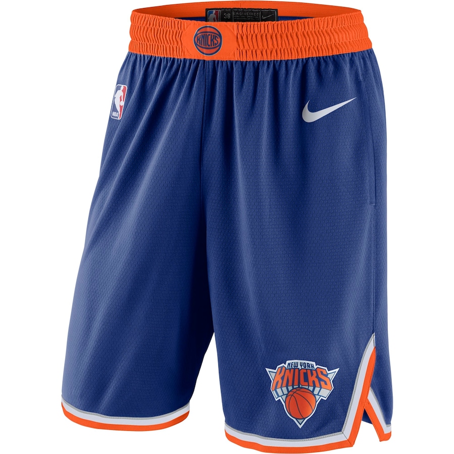 Men's New York Knicks NBA Blue 2019/20 Icon Edition Swingman Shorts
