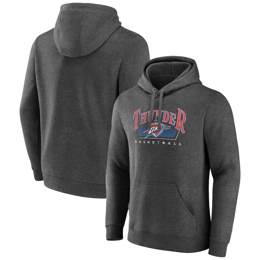 Men's Oklahoma City Thunder Charcoal Selection Pullover Hoodie