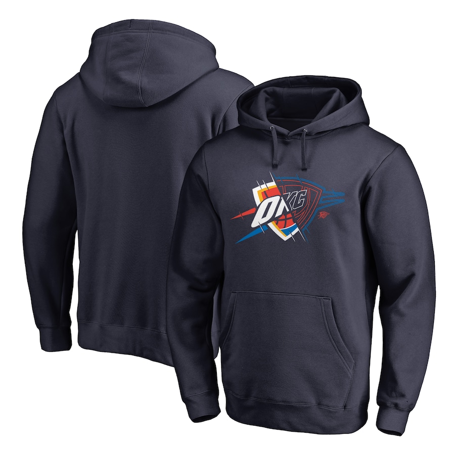 Men's Oklahoma City Thunder Navy X-Ray Pullover Hoodie Men's Oklahoma City Thunder Navy X-Ray Pullover Hoodie