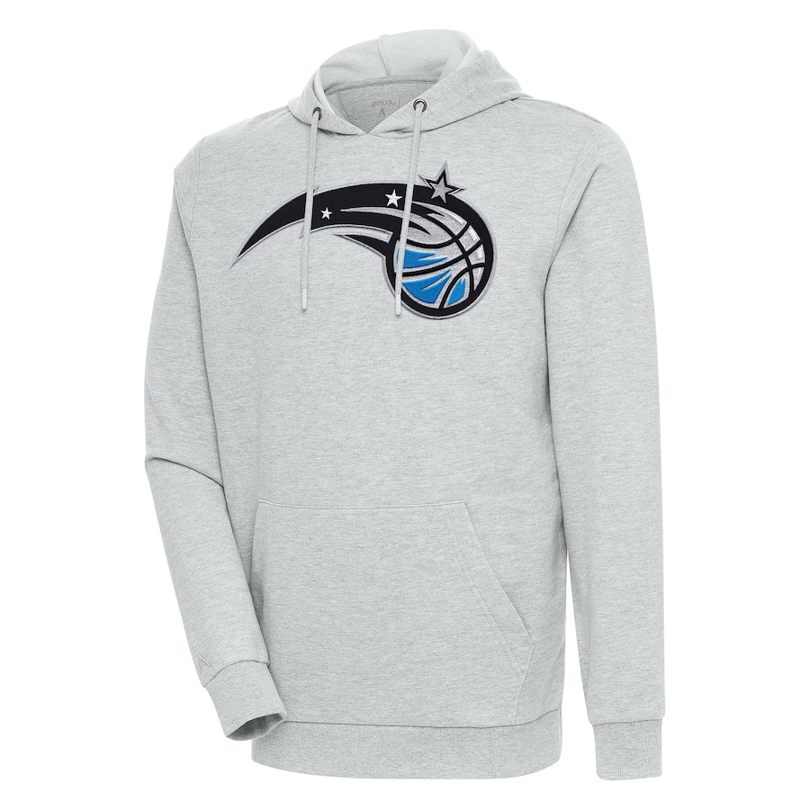 Men's Orlando Magic Antigua Heather Gray Action Pullover Hoodie