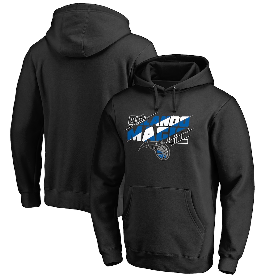 Men's Orlando Magic Black Stars Alternate Slasher Pullover Hoodie Men's Orlando Magic Black Stars Alternate Slasher Pullover Hoodie