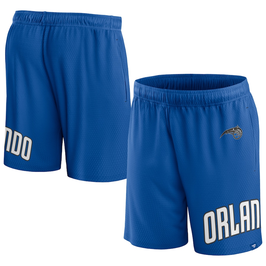 Men's Orlando Magic Blue Free Throw Mesh Shorts Men's Orlando Magic Blue Free Throw Mesh Shorts