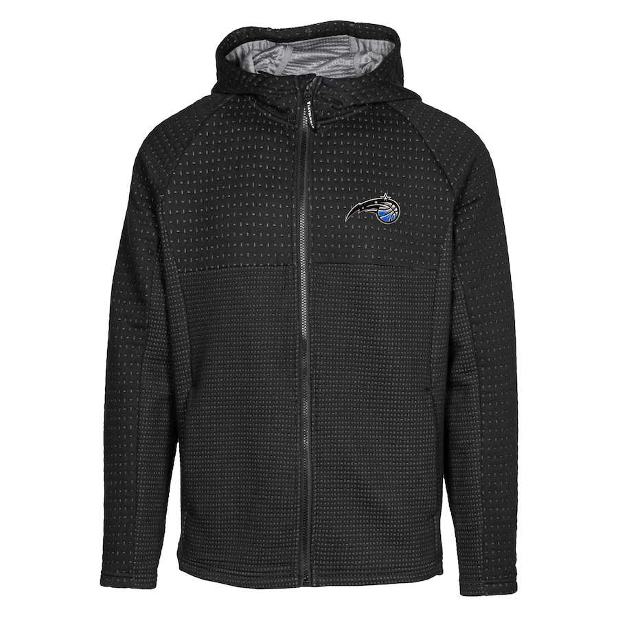 Men's Orlando Magic Levelwear Black Durham Insignia Full-Zip Hoodie Men's Orlando Magic Levelwear Black Durham Insignia Full-Zip Hoodie