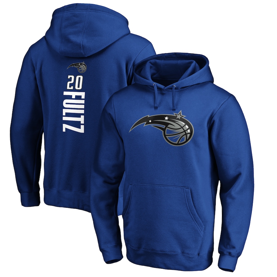 Men's Orlando Magic Markelle Fultz Blue Playmaker Name & Number Pullover Hoodie
