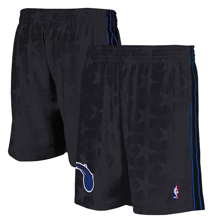 Men's Orlando Magic Mitchell & Ness Black Hardwood Classic Reload Swingman Shorts Men's Orlando Magic Mitchell & Ness Black Hardwood Classic Reload Swingman Shorts