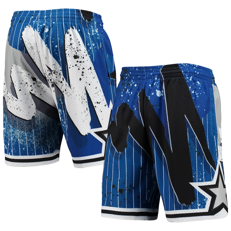 Men's Orlando Magic Mitchell & Ness Blue Hardwood Classics 1994 Hyper Hoops Swingman Shorts Men's Orlando Magic Mitchell & Ness Blue Hardwood Classics 1994 Hyper Hoops Swingman Shorts