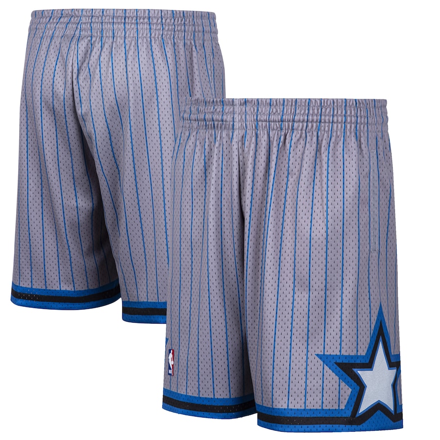 Men's Orlando Magic Mitchell & Ness Gray Hardwood Classic Reload Swingman Shorts Men's Orlando Magic Mitchell & Ness Gray Hardwood Classic Reload Swingman Shorts