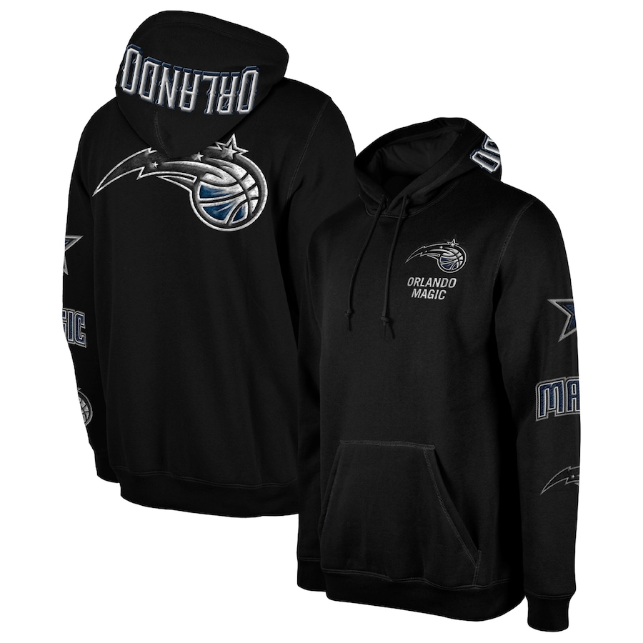 Men's Orlando Magic New Era Black 2022/23 City Edition Elite Pack Pullover Hoodie