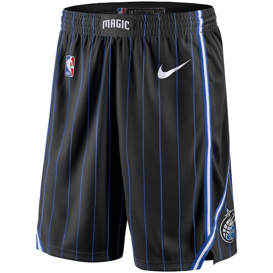 Men's Orlando Magic NBA Black 2019/20 Icon Edition Swingman Performance Shorts