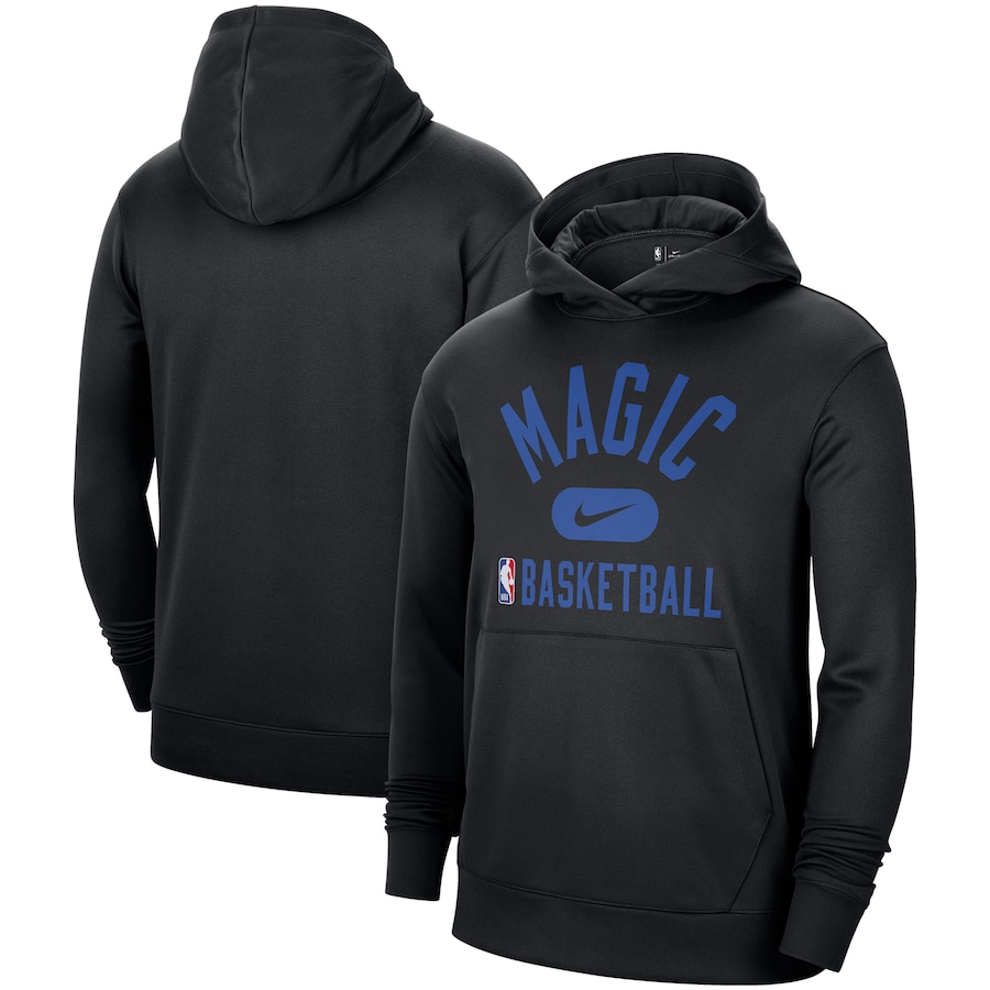 Men's Orlando Magic NBA Black 2021-2022 Spotlight On Court Performance Practice Pullover Hoodie