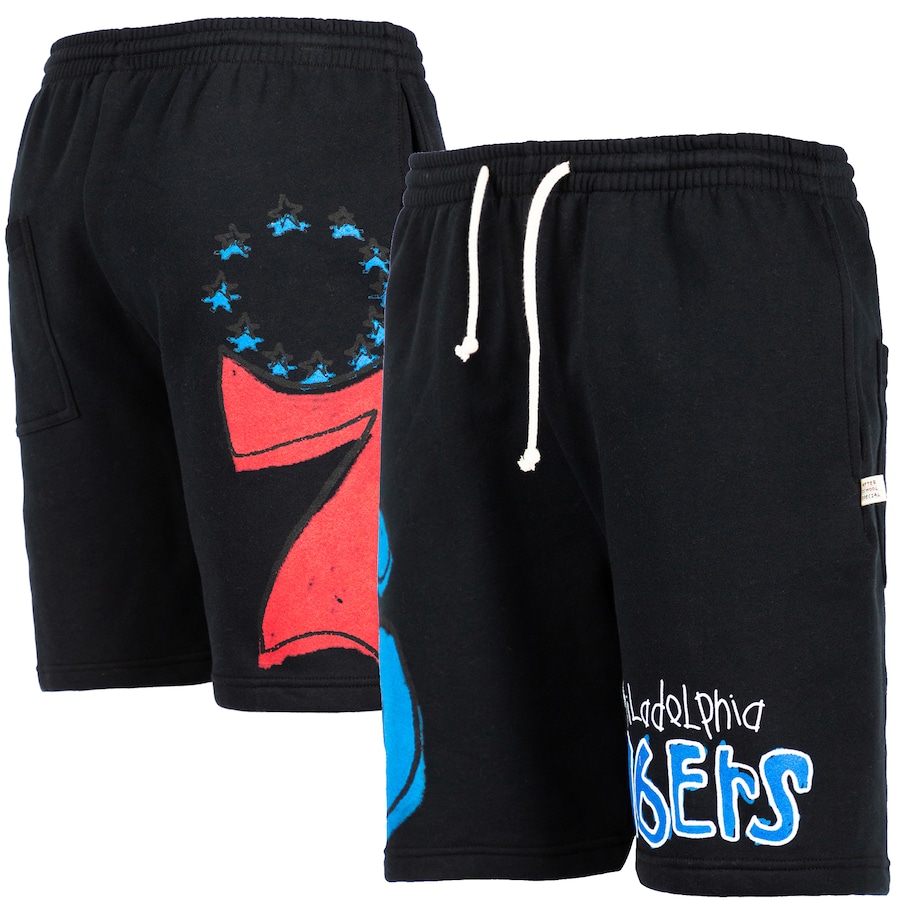Men's Philadelphia 76ers After School Special Black Shorts Men's Philadelphia 76ers After School Special Black Shorts