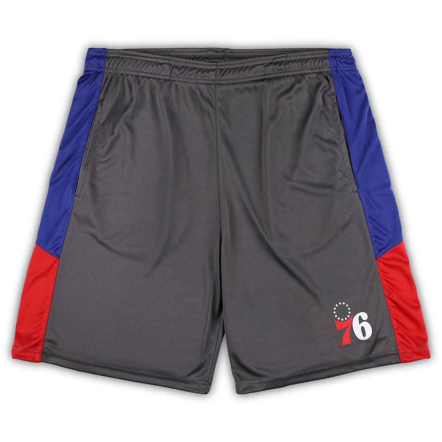 Men's Philadelphia 76ers Gray Big & Tall Shorts Men's Philadelphia 76ers Gray Big & Tall Shorts