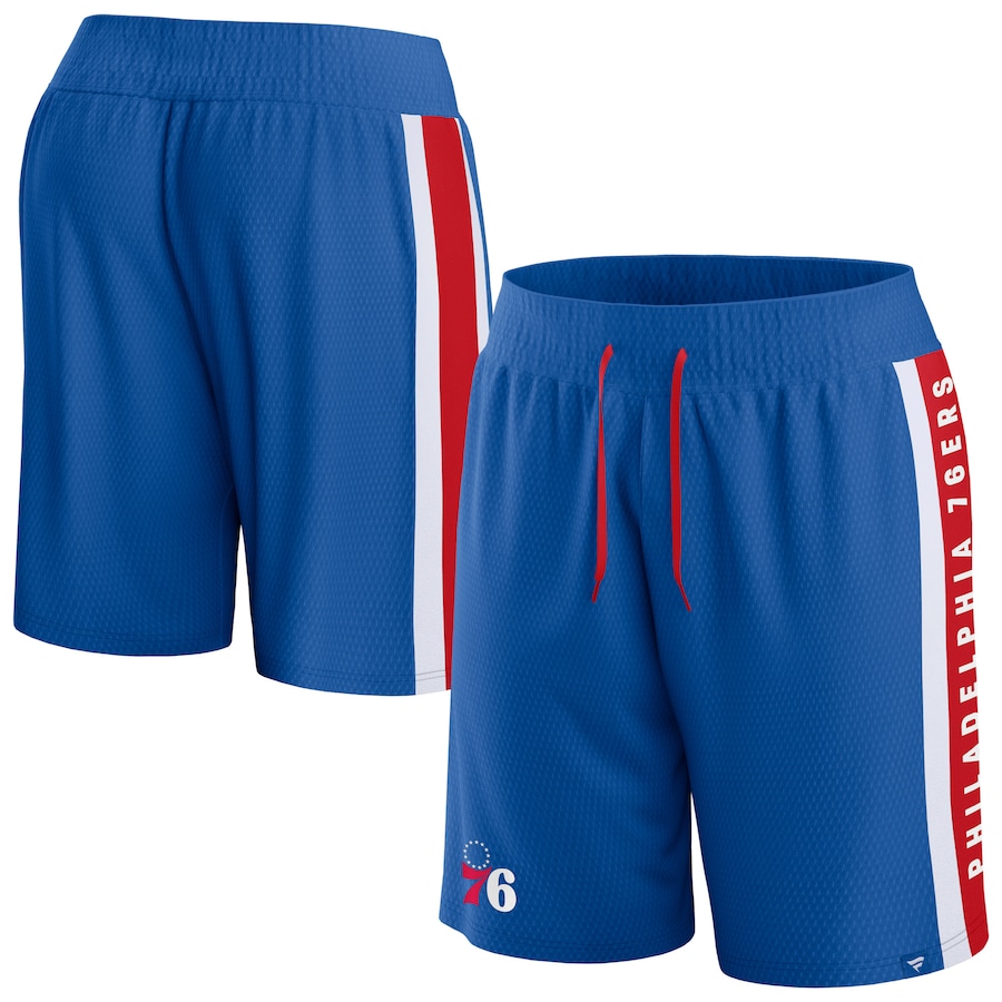 Men's Philadelphia 76ers Royal Big & Tall Referee Iconic Mesh Shorts