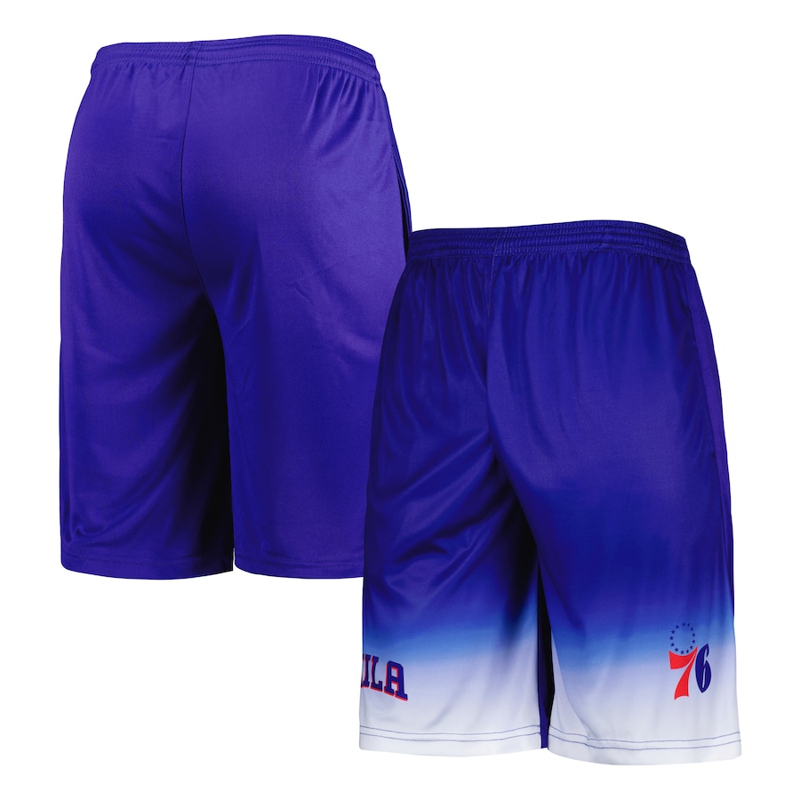 Men's Philadelphia 76ers Royal Fadeaway Shorts Men's Philadelphia 76ers Royal Fadeaway Shorts