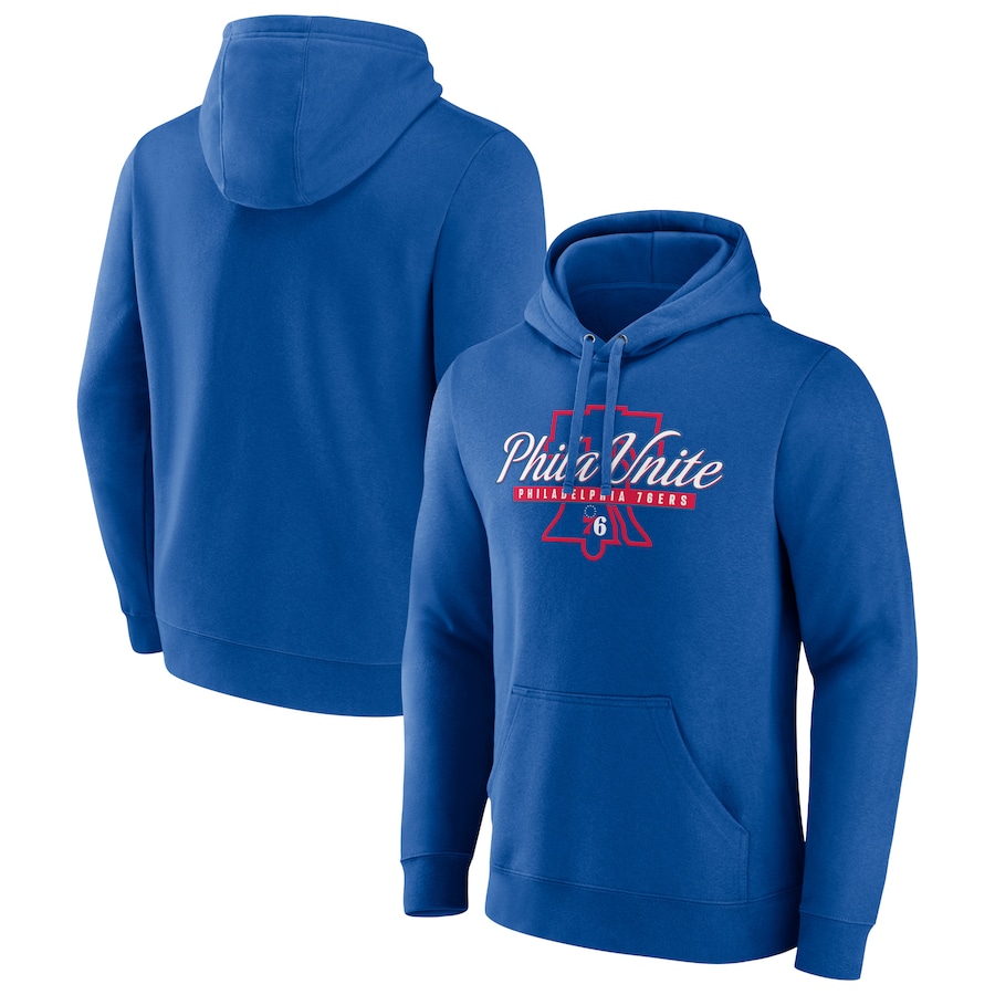 Men's Philadelphia 76ers Royal Tip-Off Pullover Hoodie Men's Philadelphia 76ers Royal Tip-Off Pullover Hoodie