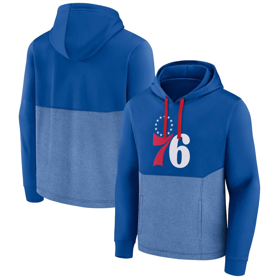 Men's Philadelphia 76ers Royal Winter Camp Pullover Hoodie Men's Philadelphia 76ers Royal Winter Camp Pullover Hoodie