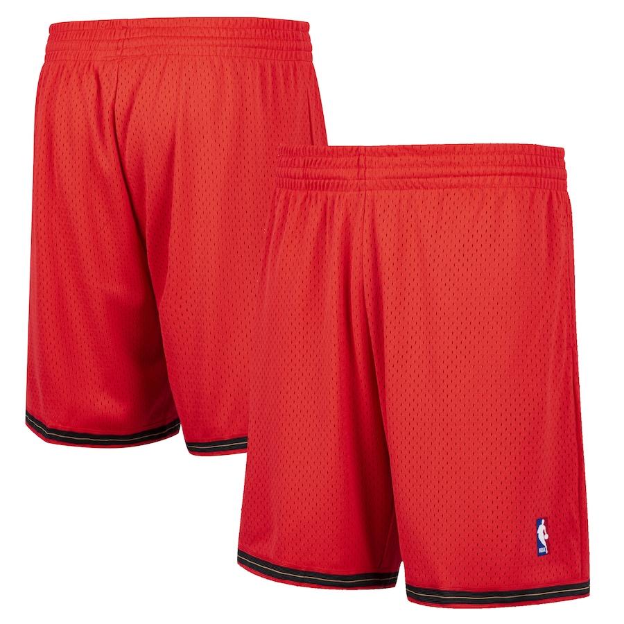 Men's Philadelphia 76ers Mitchell & Ness Red Hardwood Classic Reload Swingman Shorts Men's Philadelphia 76ers Mitchell & Ness Red Hardwood Classic Reload Swingman Shorts